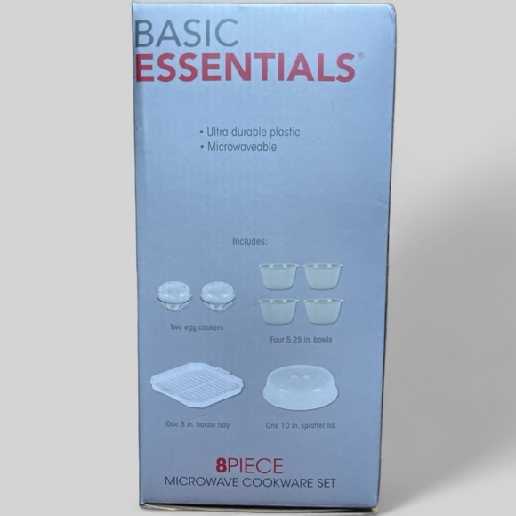 Tabletop Unlimited Basic Essentials 8-Piece Microwave Cookware Set - Picture 3 of 4